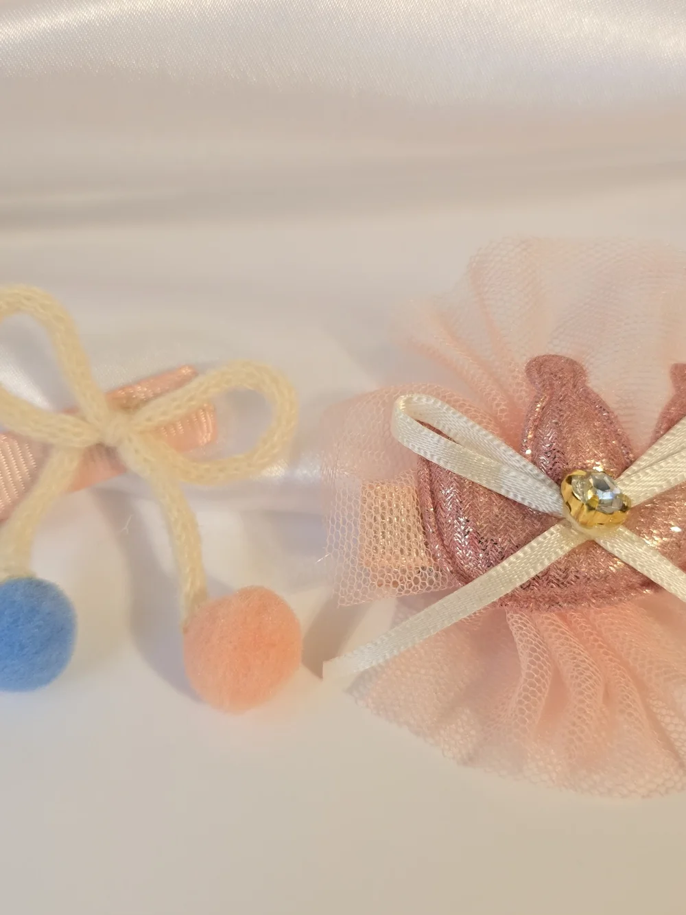 18pc-Girls Hair Accessory Gift Set - Cute Bow & Flower Clips-Peach